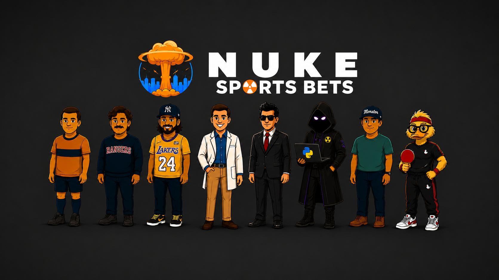 Discovery splash banner for Nuke Bets ☢ Discord server