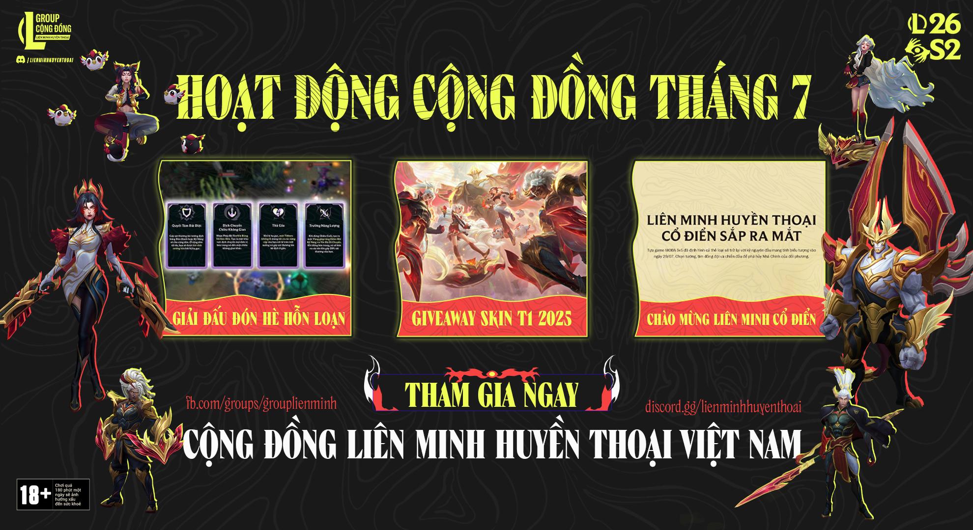 Discovery splash banner for Liên Minh Huyền Thoại Việt Nam Discord server
