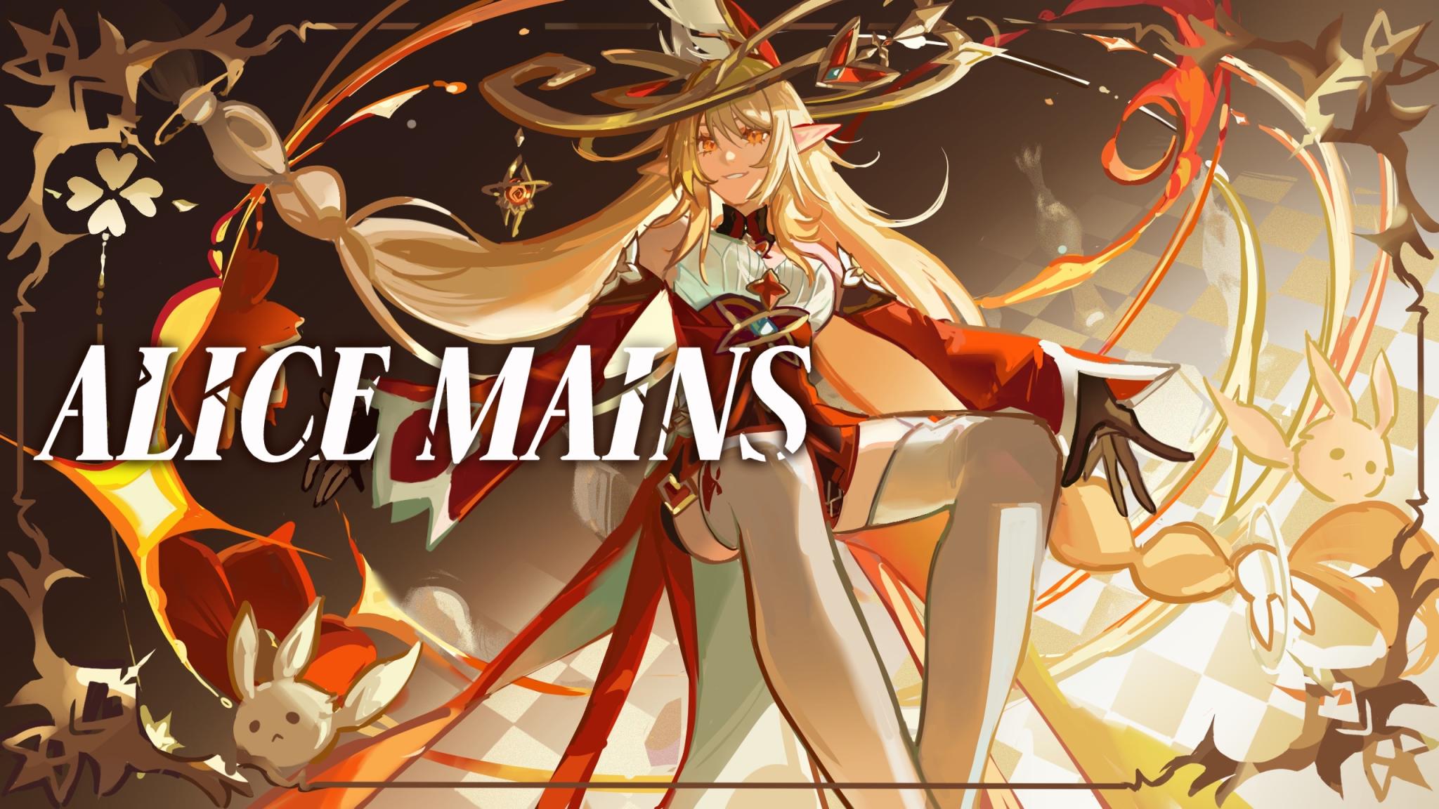 Discovery splash banner for Alice Mains ☆ Genshin Impact Discord server