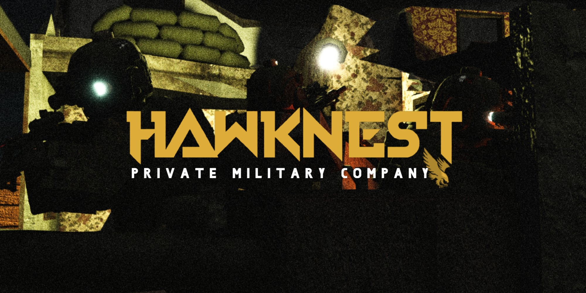 Discovery splash banner for Hawknest | PMC Discord server