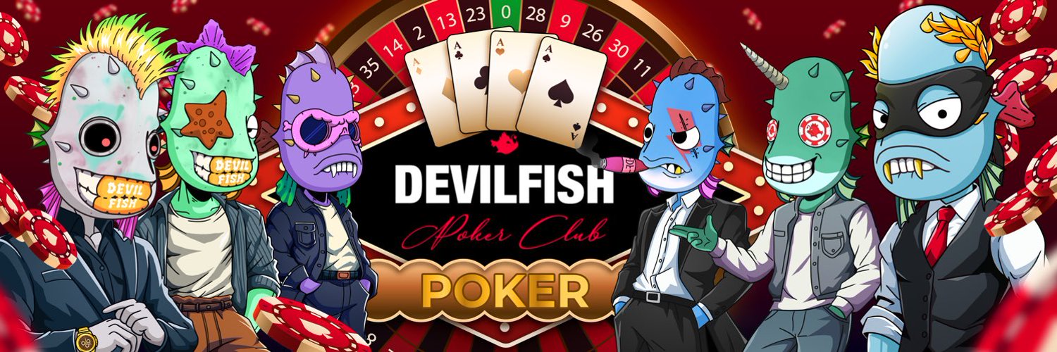 Discovery splash banner for Devilfish Poker Discord server