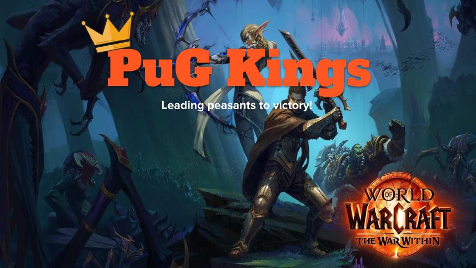 Discovery splash banner for PuG Kings! Discord server
