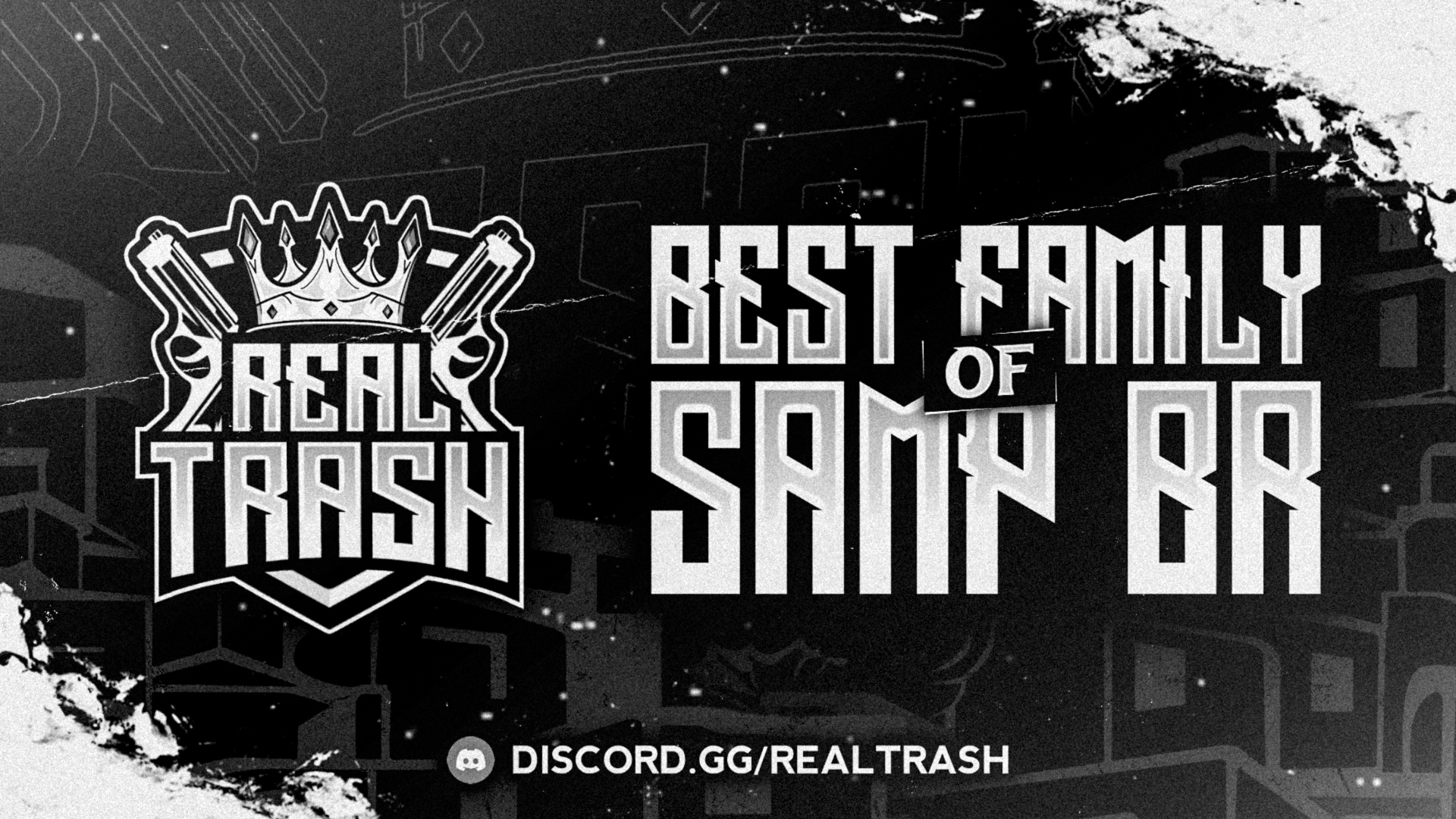 Discovery splash banner for Real Trash | Two Years Discord server