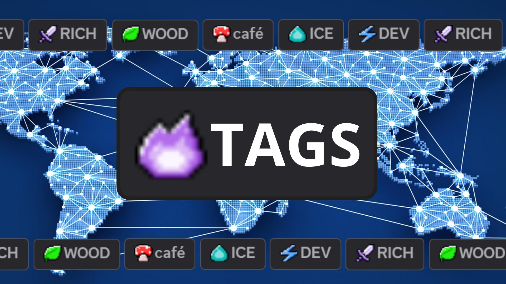 Discovery splash banner for Guild Tags | 28K Tags | TagDB Discord server