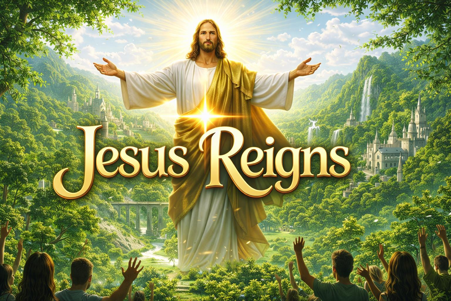 Discovery splash banner for Jesus Reigns Discord server