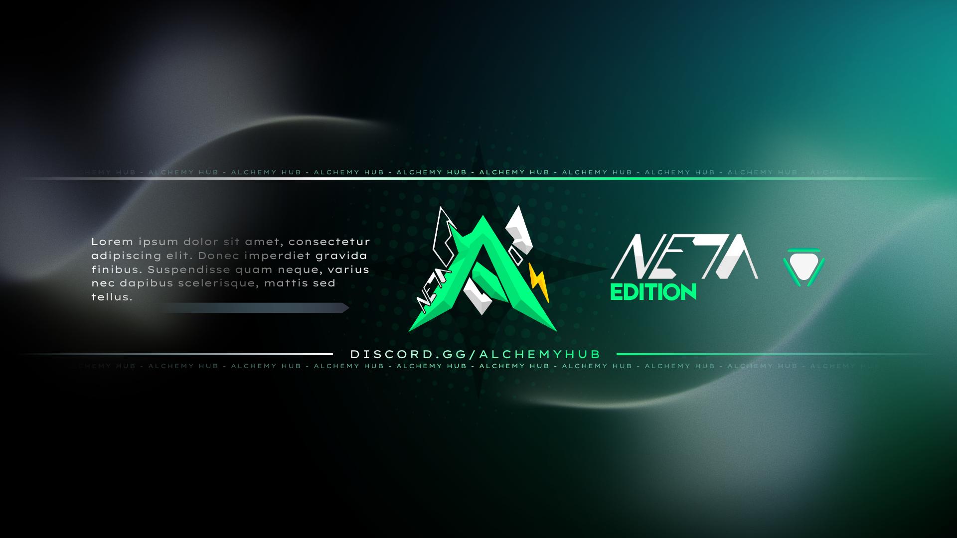 Discovery splash banner for Alchemy Community ✦ 3 Years Discord server
