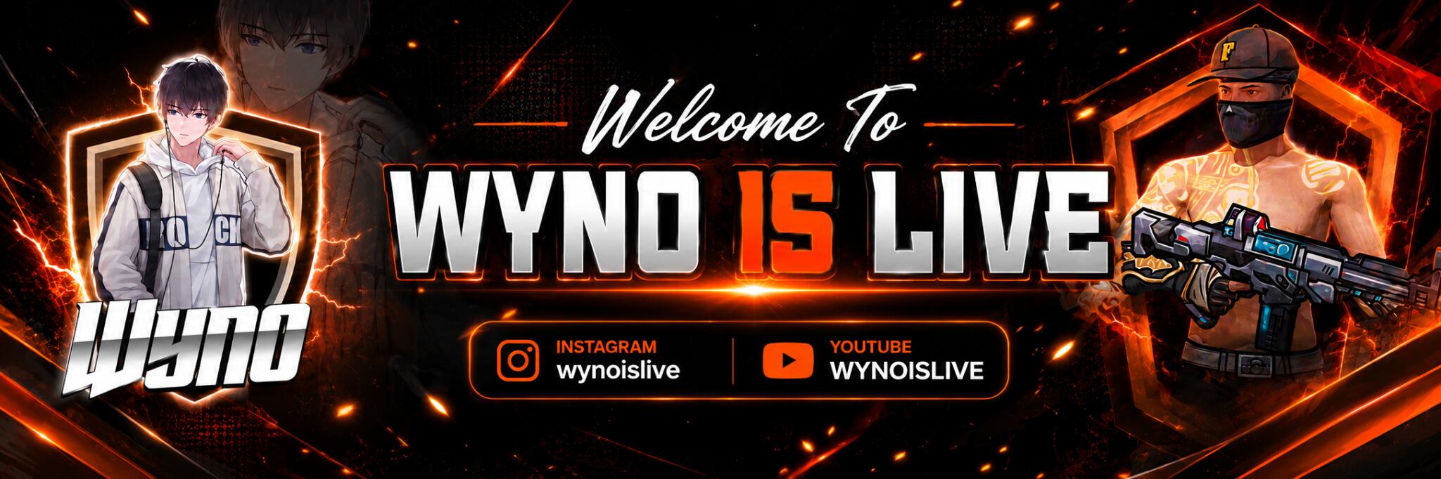 Discovery splash banner for WYNO IS LIVE Discord server