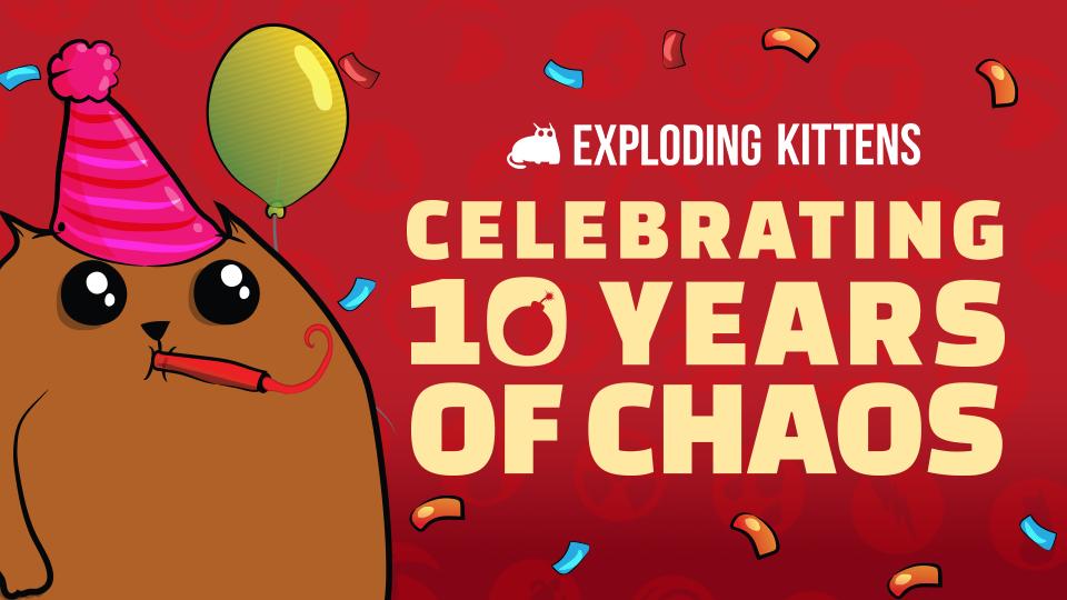 Discovery splash banner for Exploding Kittens Official Discord server