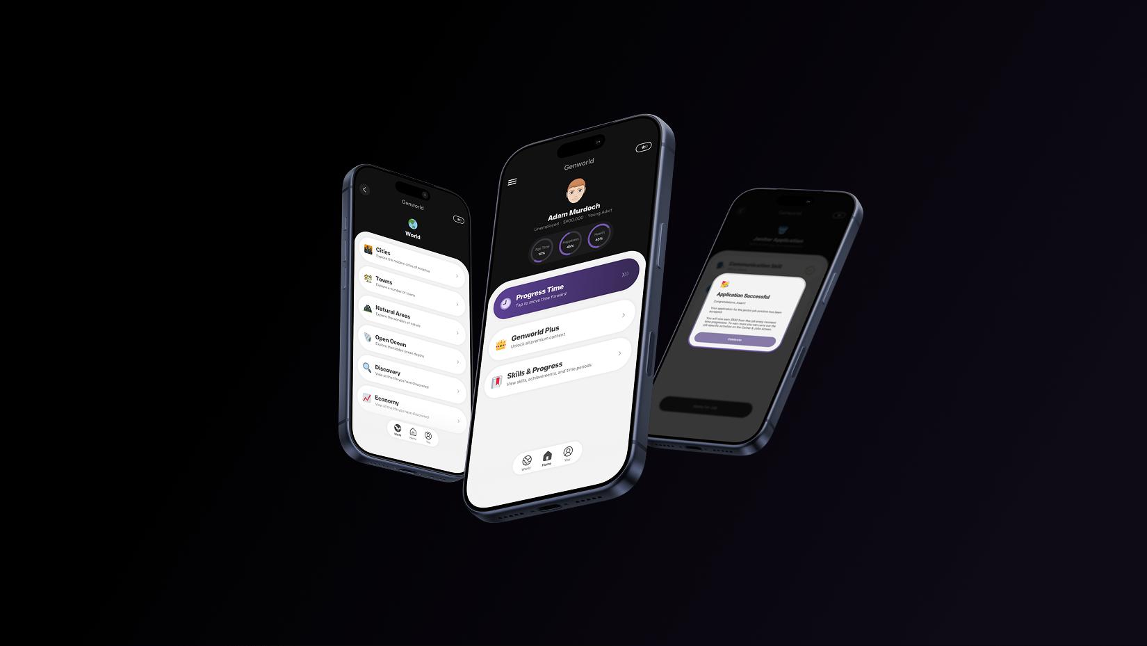 Discovery splash banner for Genworld - Life Simulator Discord server
