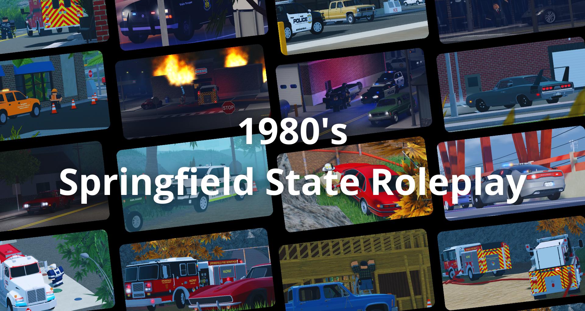 Discovery splash banner for 🌴 1980's Springfield Roleplay | VC Optional Discord server