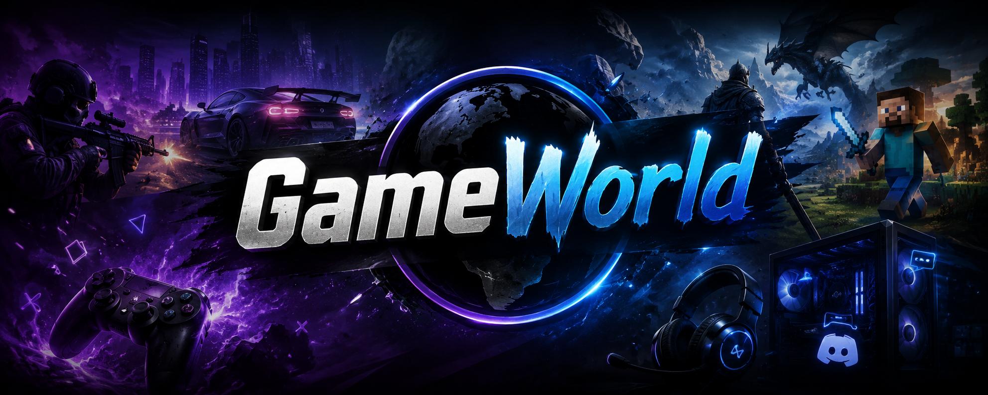 Discovery splash banner for GameWorld Discord server