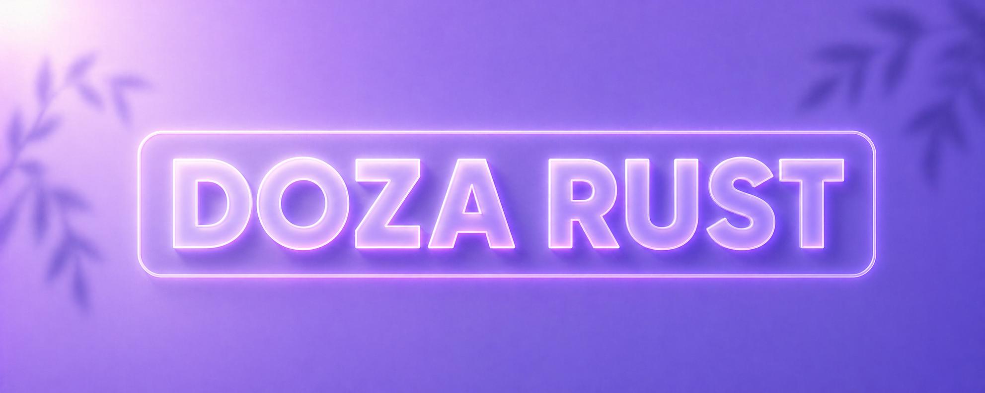 Discovery splash banner for DOZA RUST | Проект серверов Discord server