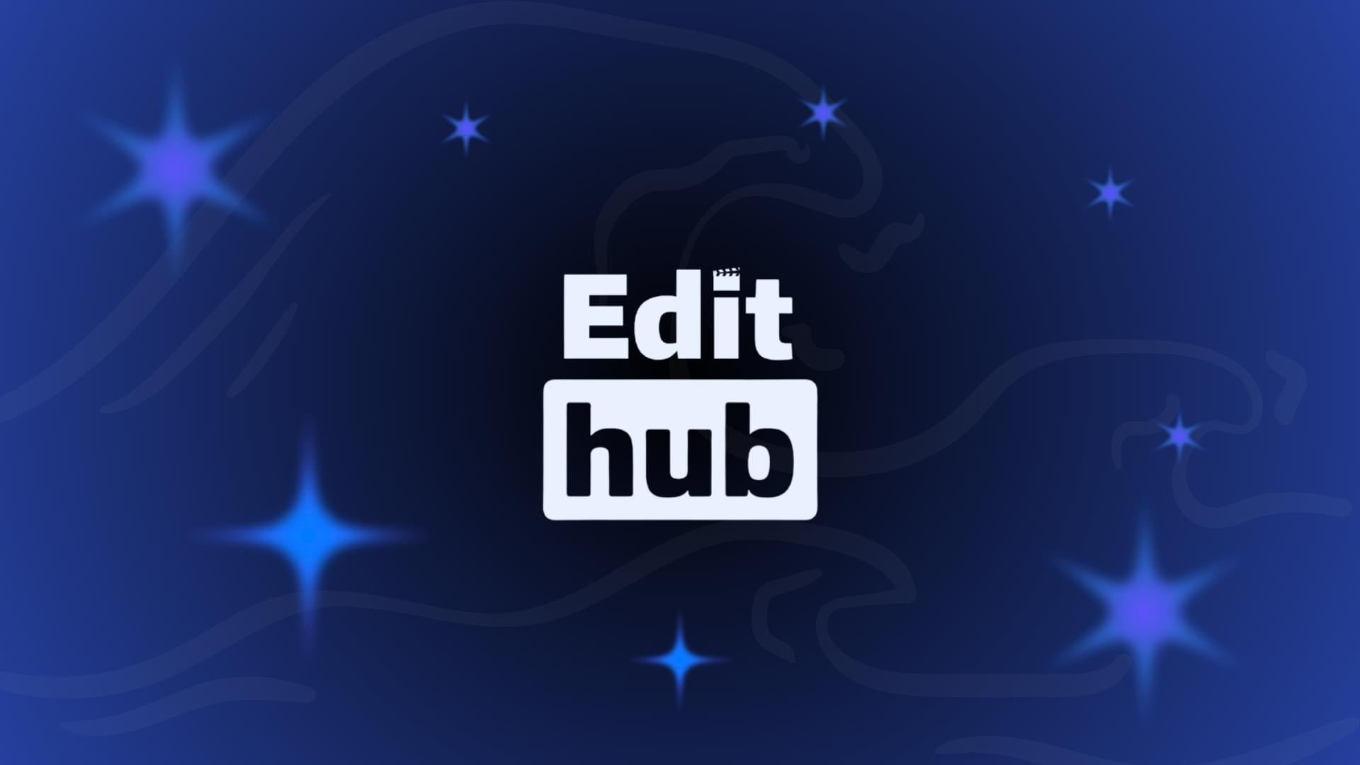 Discovery splash banner for Edit Hub Discord server