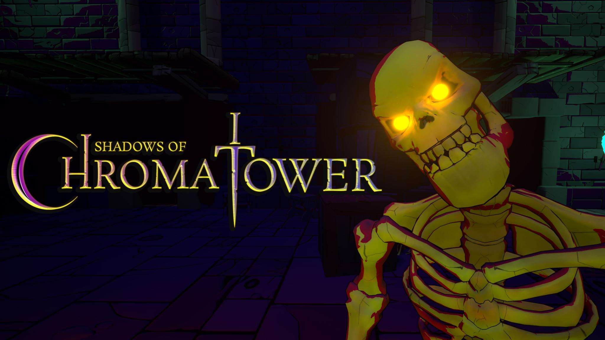 Discovery splash banner for Shadows of Chroma Tower Discord server