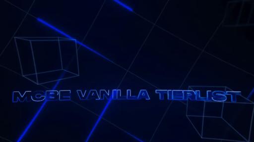 Discovery splash banner for MCBE Vanilla Tierlist Discord server