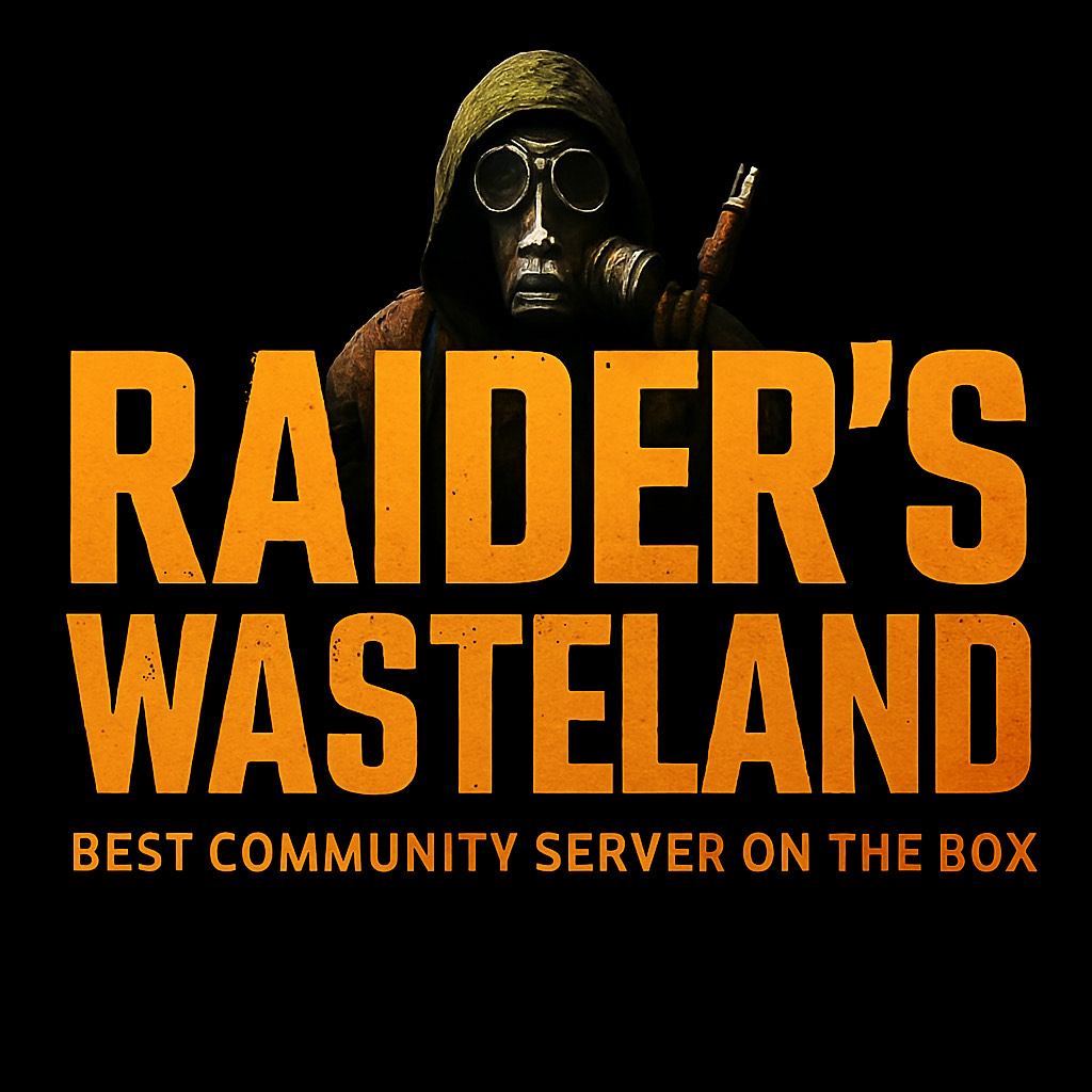 Discovery splash banner for Raider's Wasteland PVE/PVP Discord server