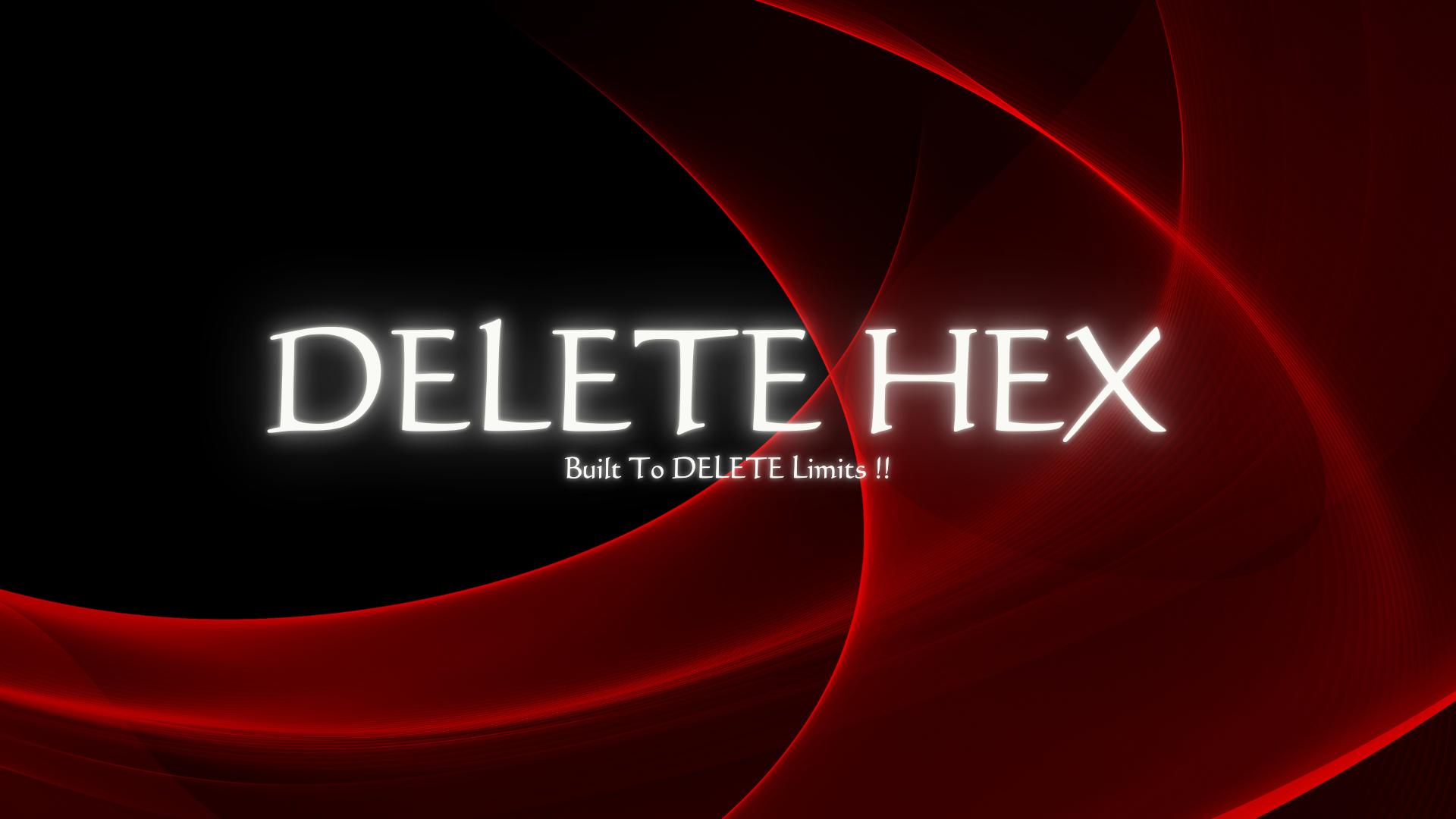 Discovery splash banner for DELETE HEX | Rising Again Discord server