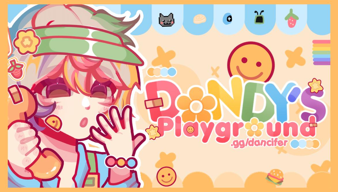 Discovery splash banner for ✿ ﹒ Dandy’s Playground! ﹒ giveaways & decor 🌈 ᵎᵎ Discord server