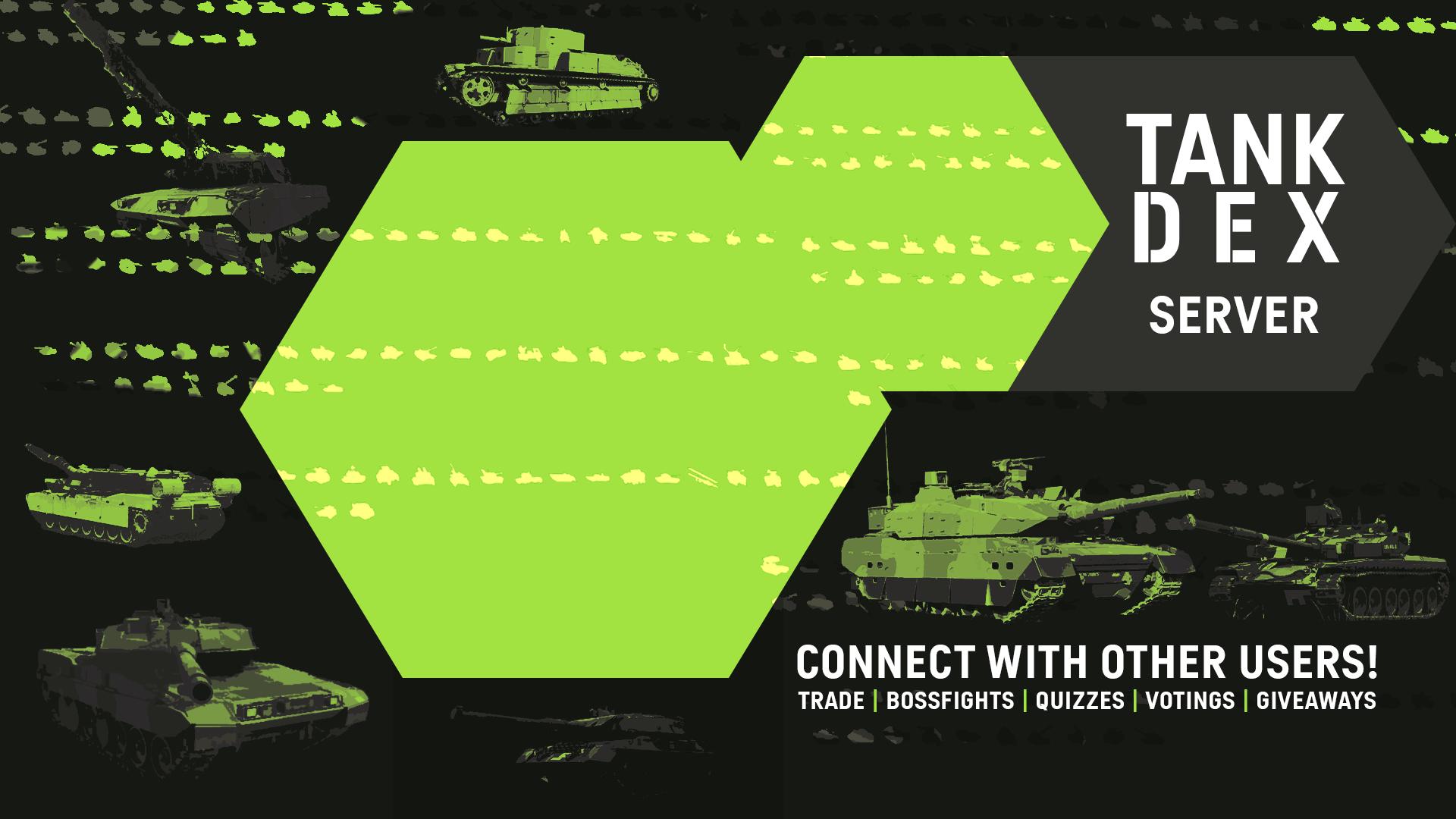 Discovery splash banner for TankDex Discord Discord server
