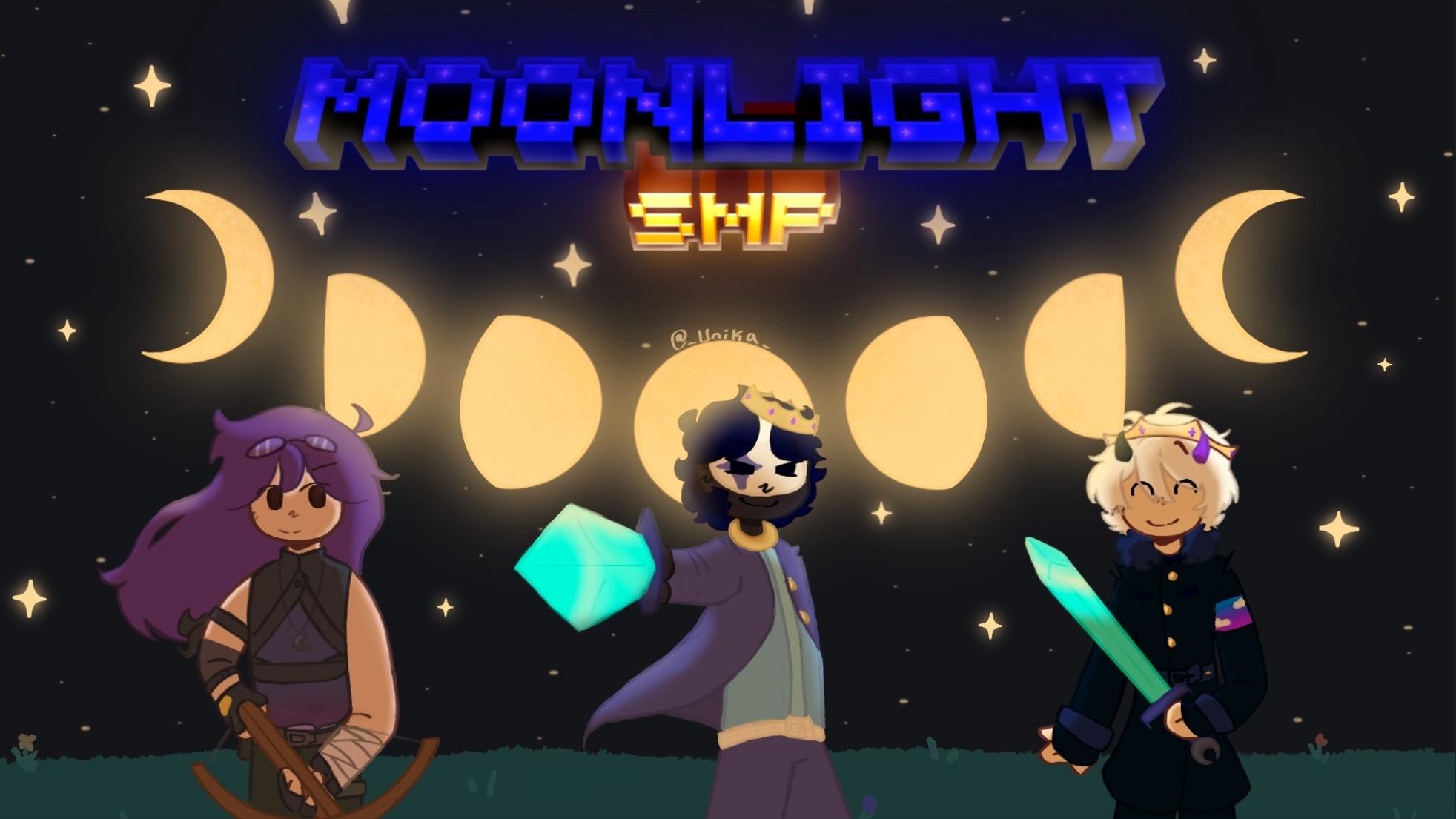 Discovery splash banner for Moonlight SMP | Public Discord server