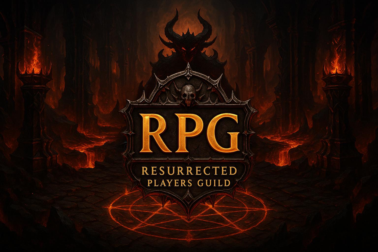 Discovery splash banner for Resurrected Players Guild Discord server