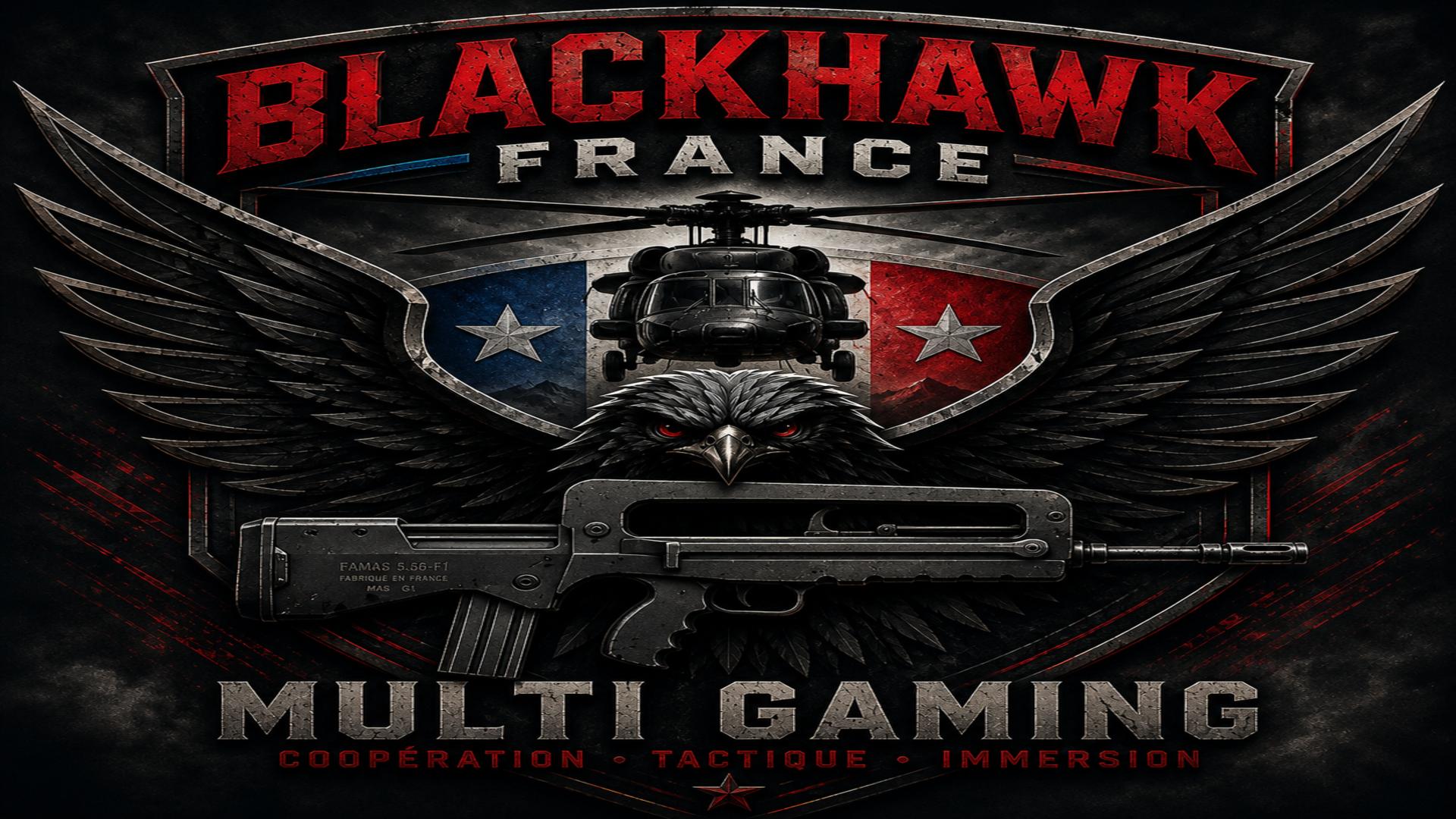 Discovery splash banner for BLACKHAWK FRANCE Discord server