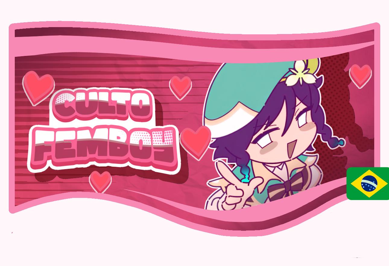 Discovery splash banner for Culto Femboy +🌈| tag 💜 femboy Discord server