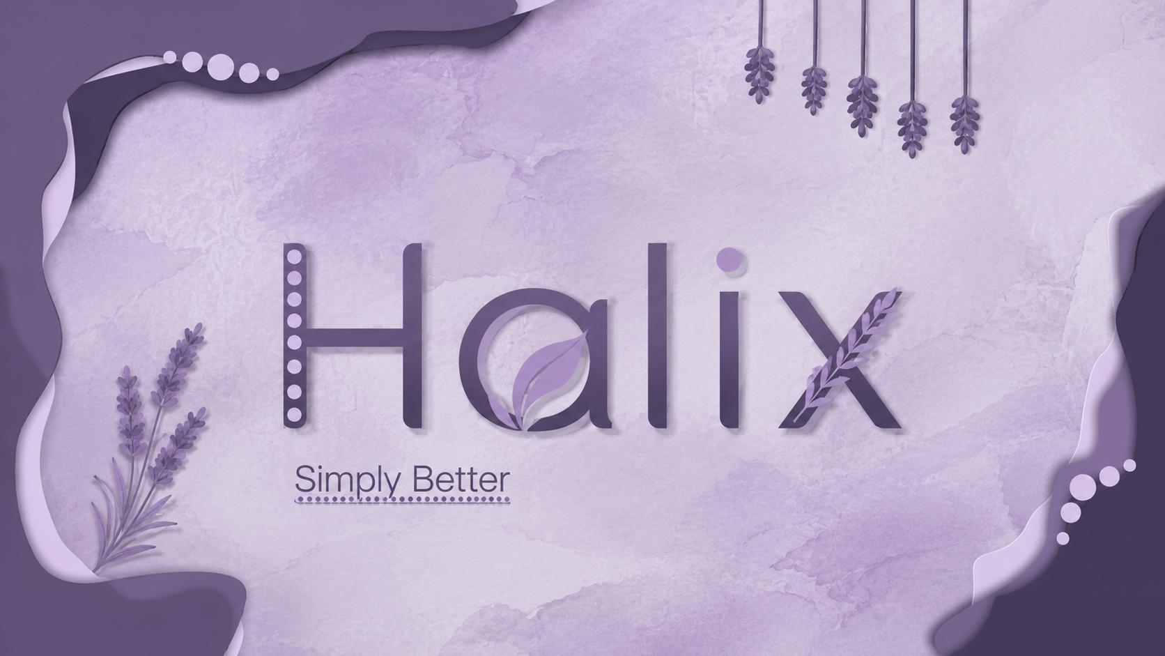Discovery splash banner for Halix | Simply Powerful. Discord server