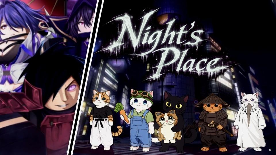 Discovery splash banner for Night's Place | SAB & SAILOR PIECE Discord server