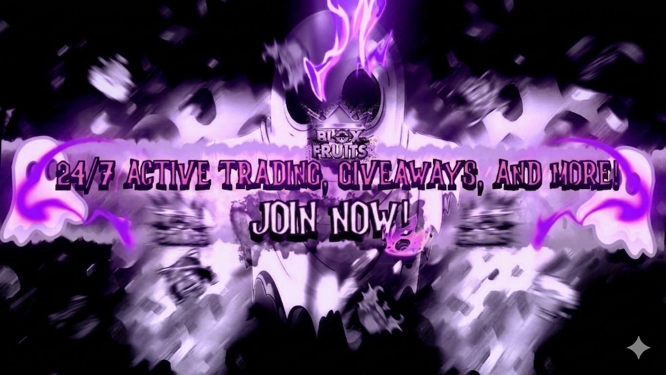 Discovery splash banner for Eternal Trading | Blox Fruits Trading Server | 24/7 Stocks & Trading Discord server