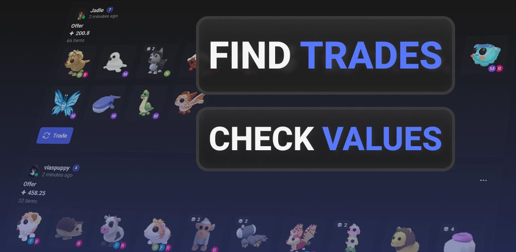 Discovery splash banner for Adopt Me Trading & Values Server Discord server