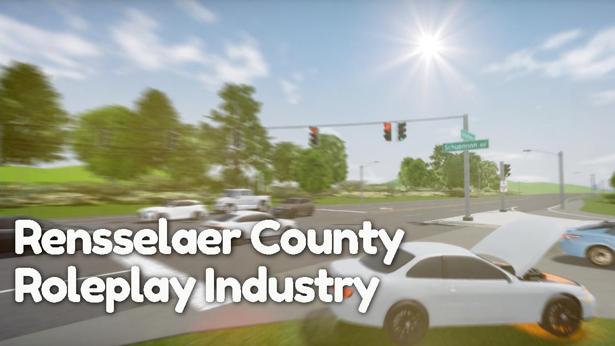 Discovery splash banner for Rensselaer County Roleplay Industry Discord server