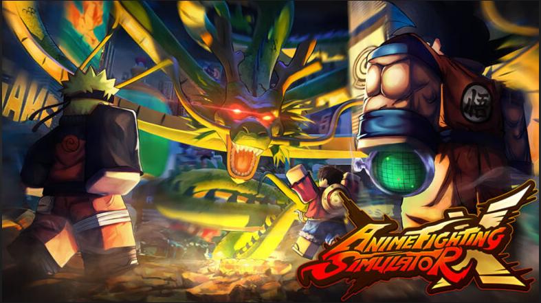 Discovery splash banner for Anime Fighting Simulator Discord server