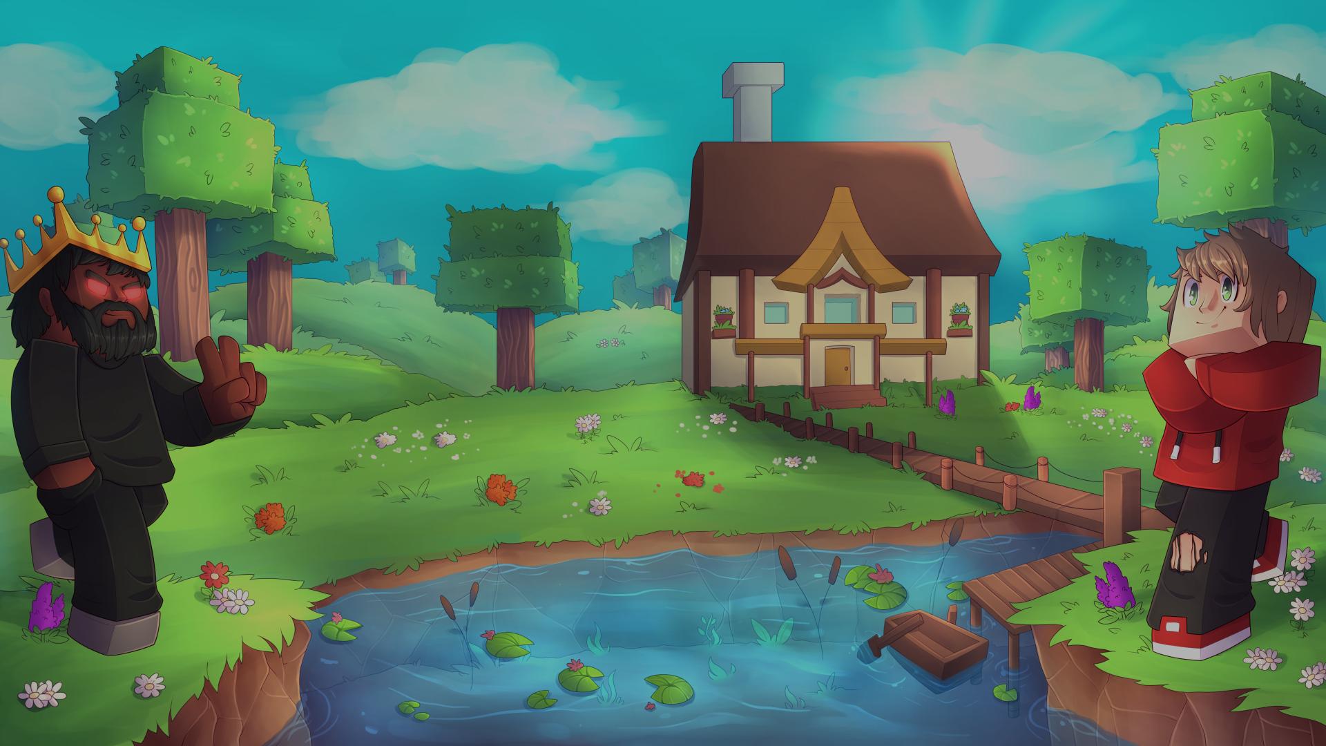 Discovery splash banner for VillagerCraft Discord server