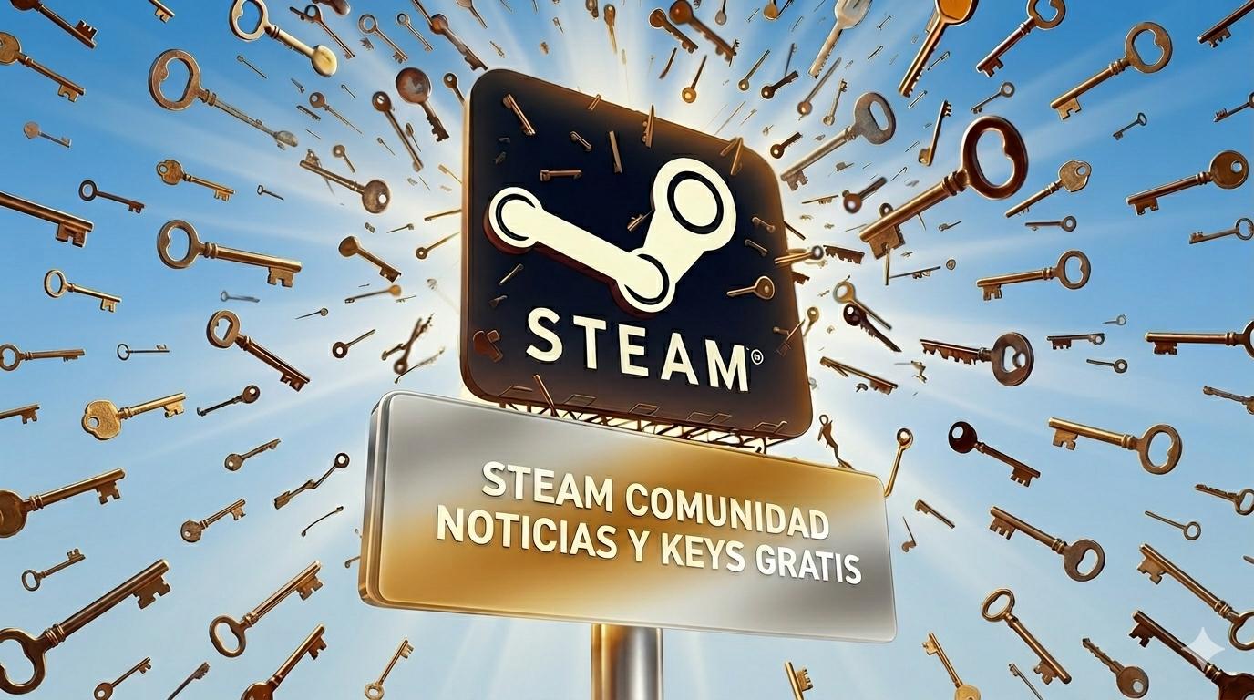 Discovery splash banner for Steam Comunidad Noticias y Keys Gratis Discord server