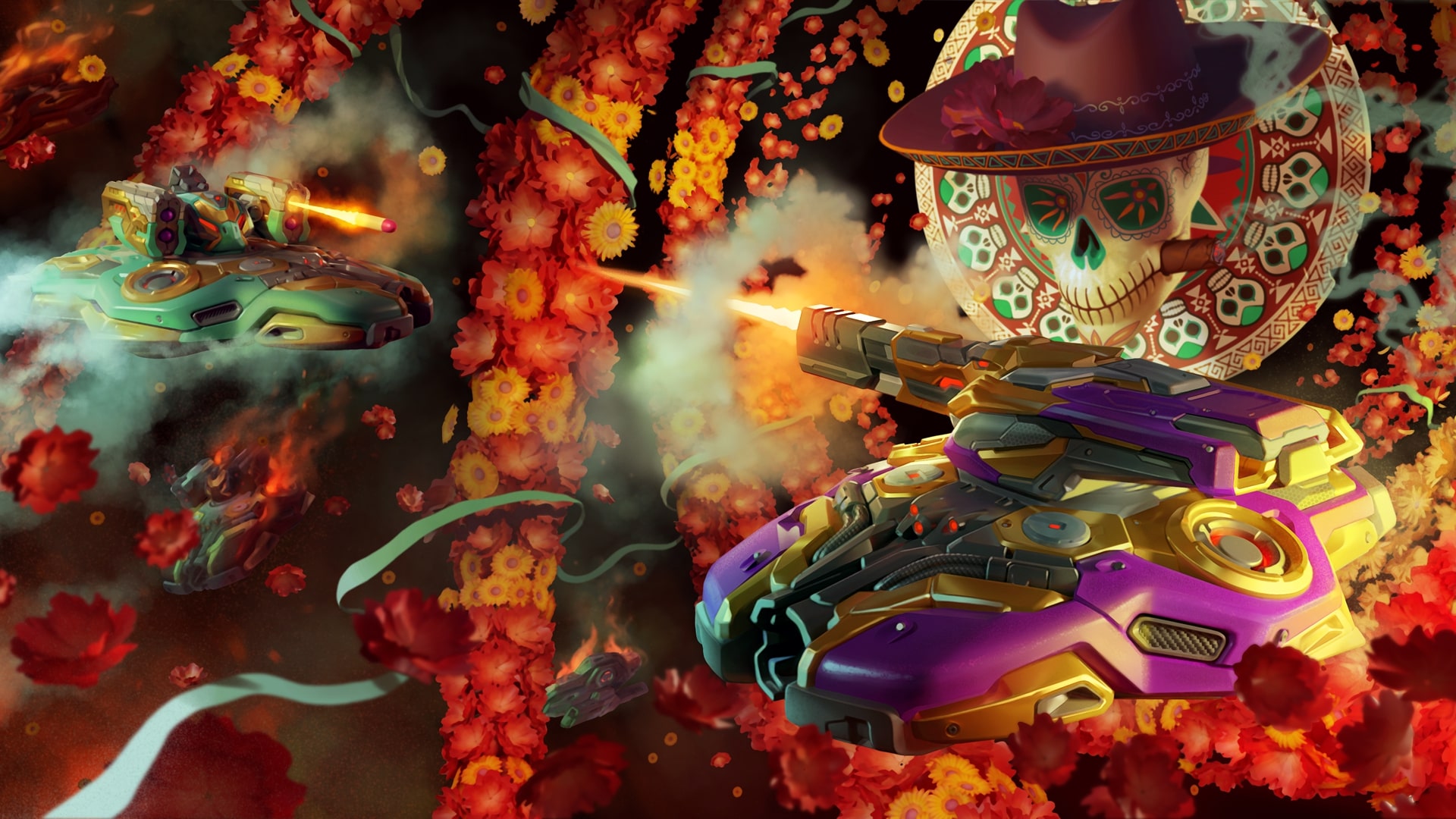Discovery splash banner for Tanki Online Discord server