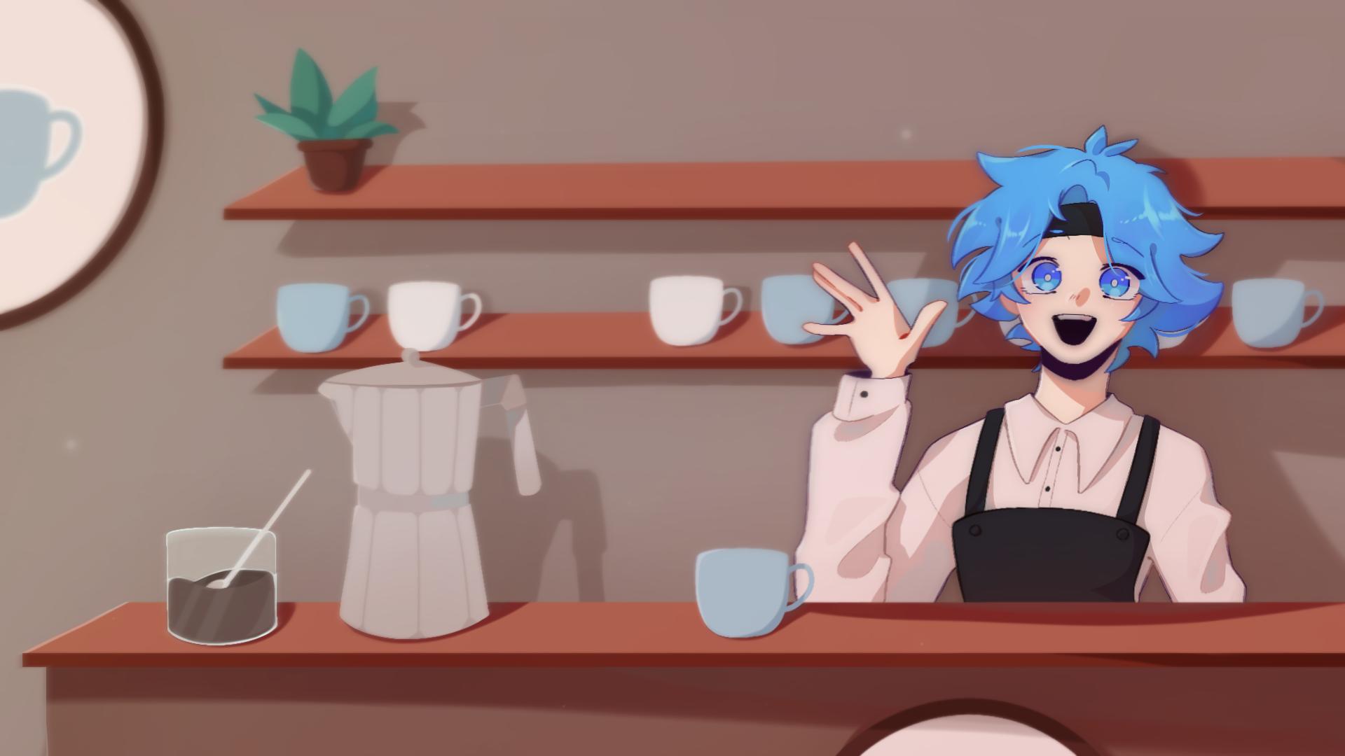 Discovery splash banner for Rodriguh's Café ☕ Discord server