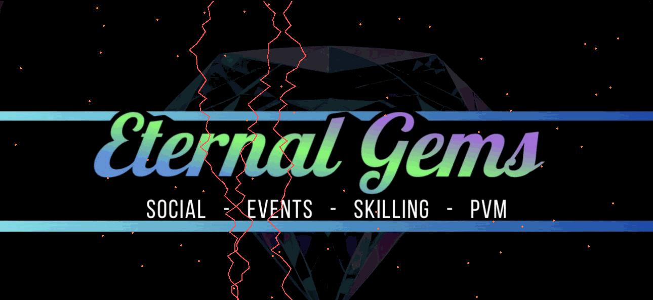 Discovery splash banner for Eternal Gems Discord server