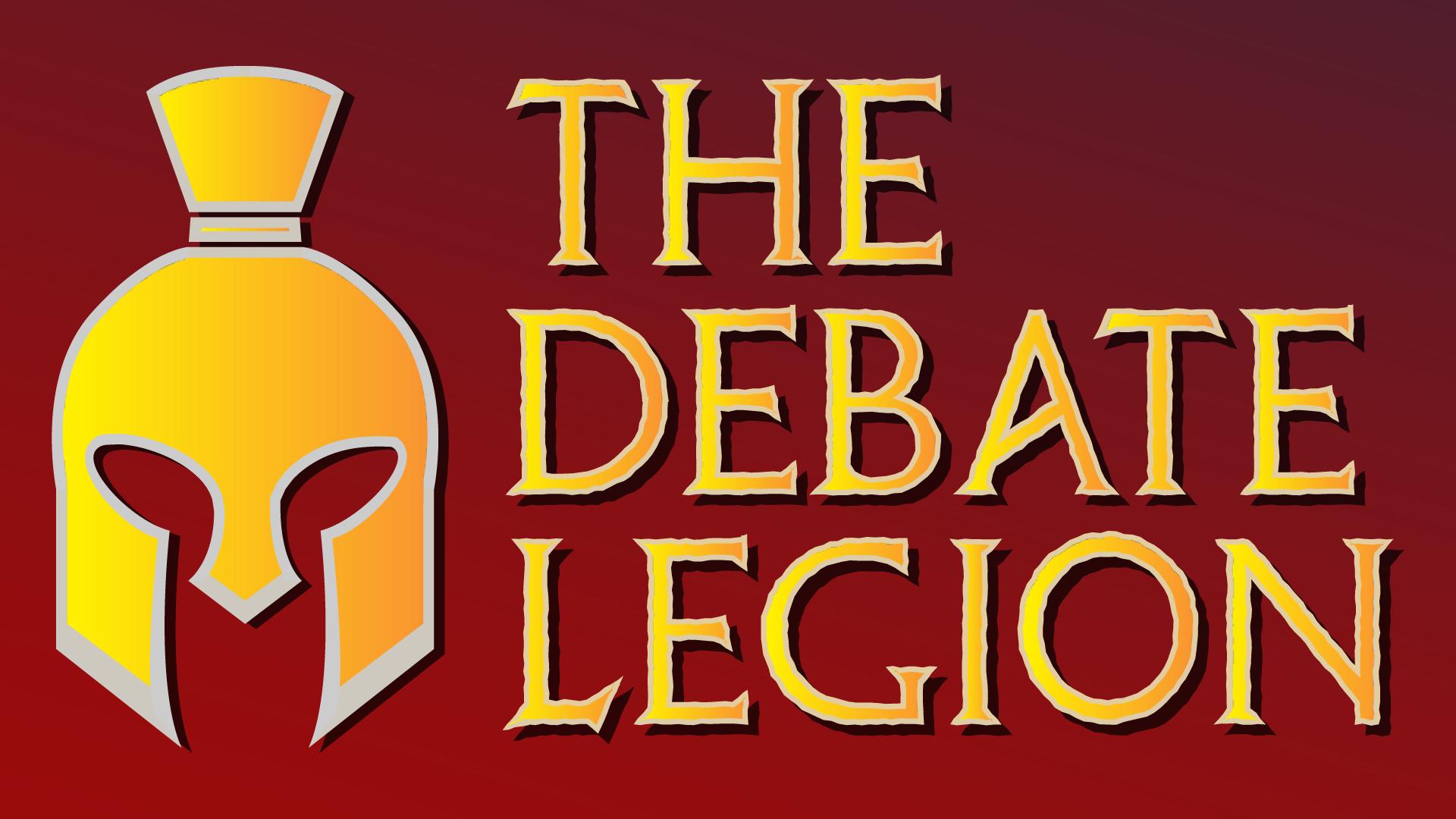 Discovery splash banner for The Debate Legion Discord server