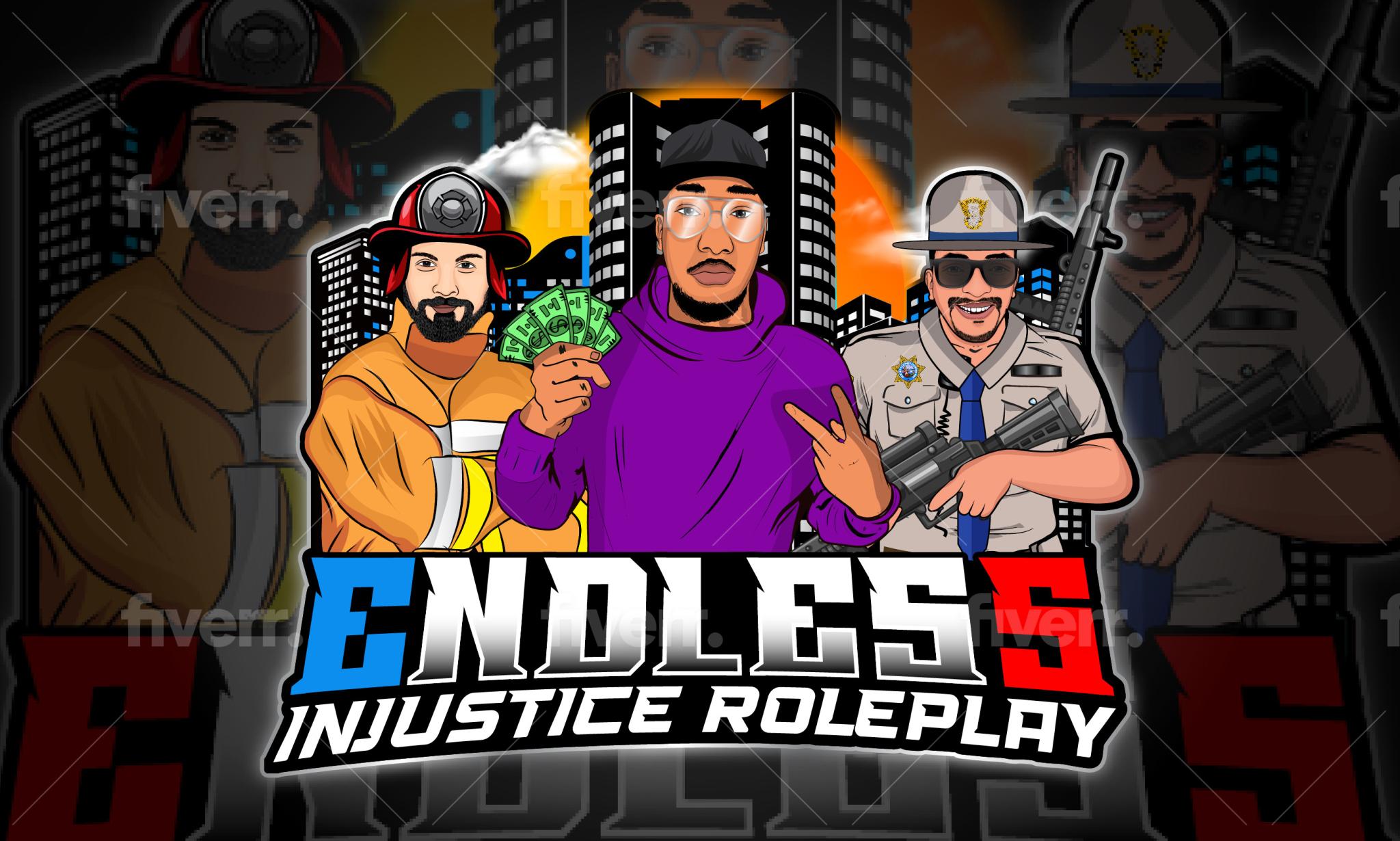 Discovery splash banner for Endless InJustice™ | Community Hub Discord server