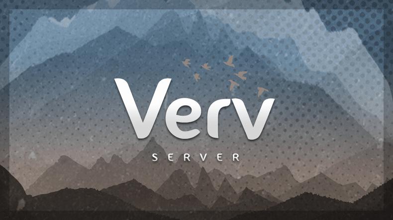 Discovery splash banner for Verv Discord server