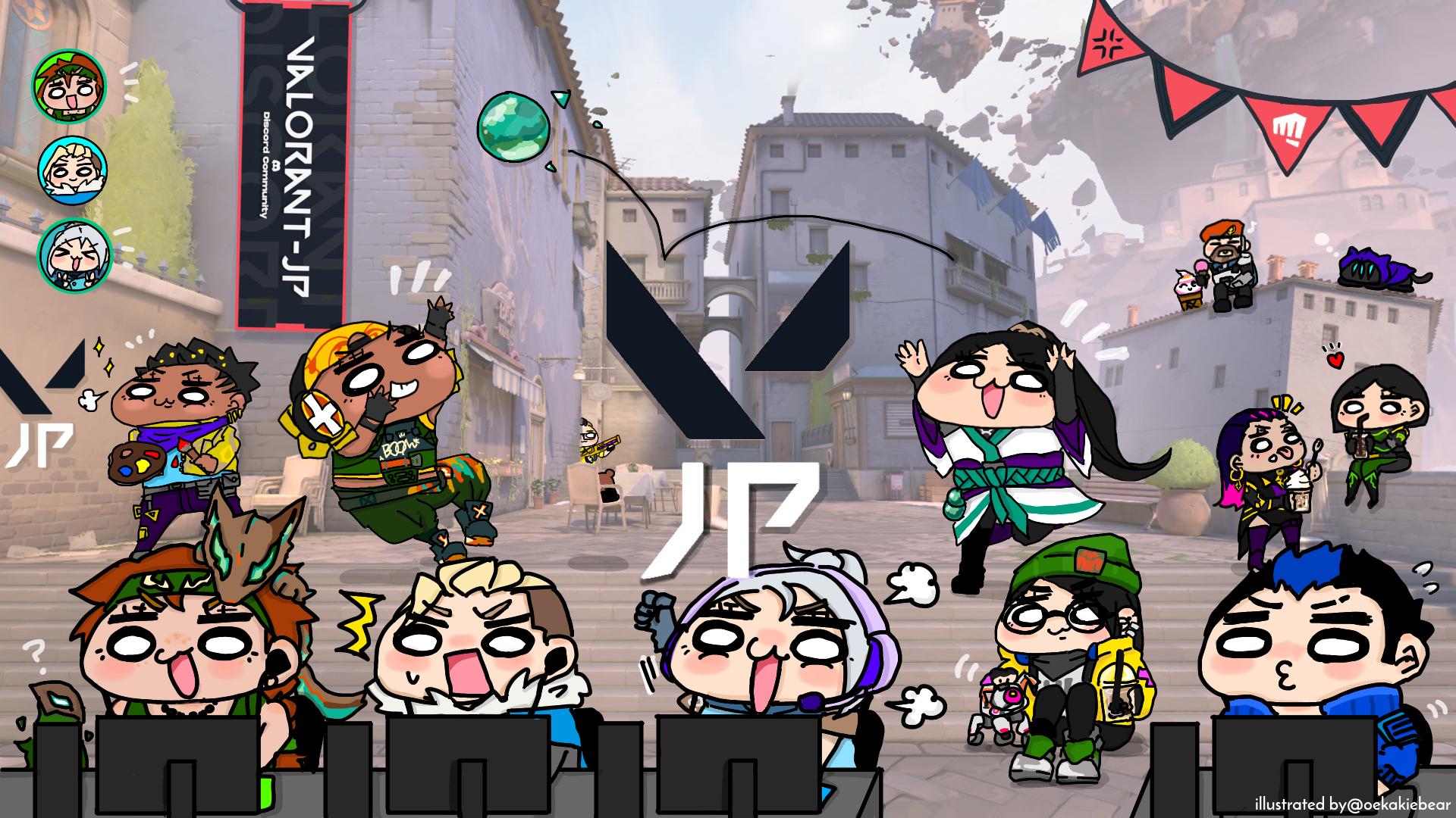 Discovery splash banner for Valorant-JP Discord server