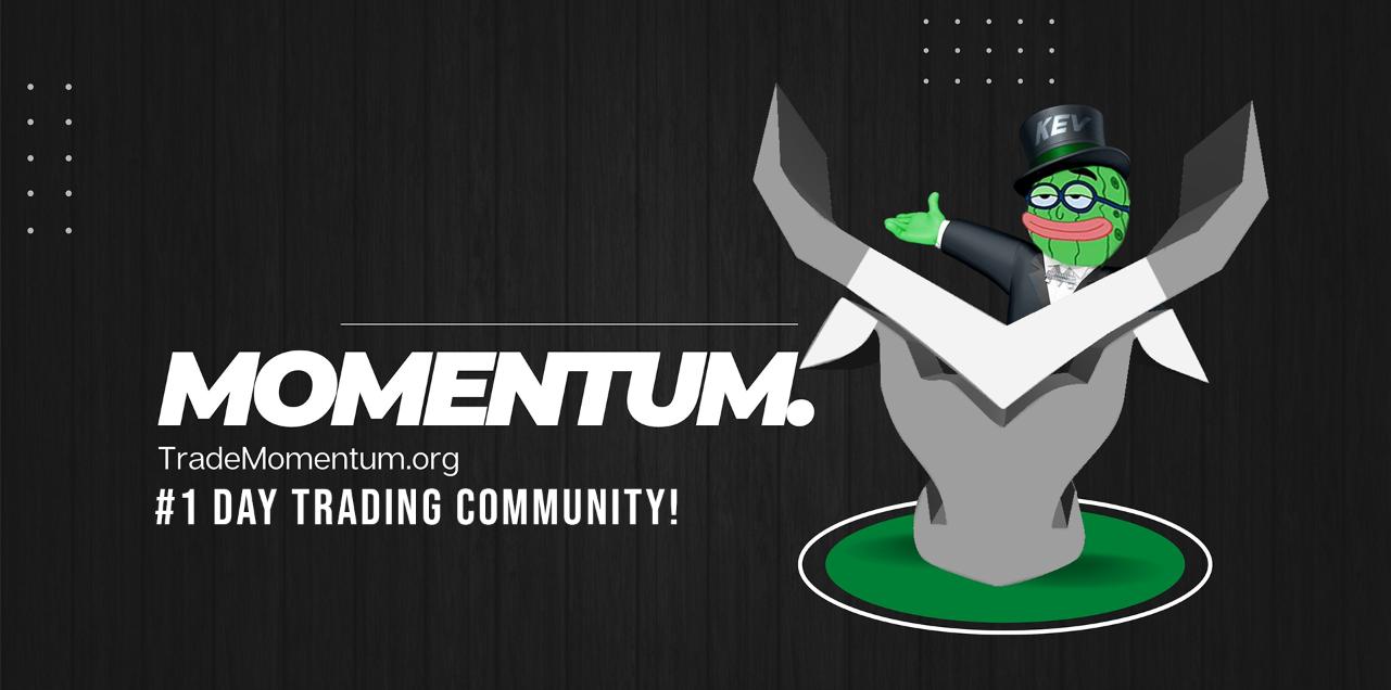 Discovery splash banner for Momentum. Discord server