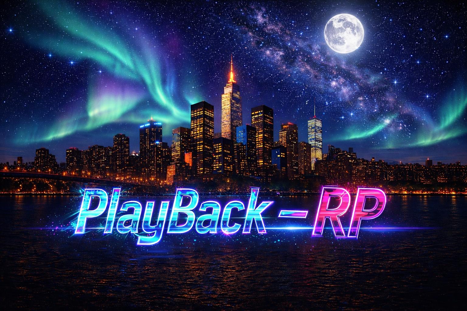 Discovery splash banner for PlayBack RP Discord server