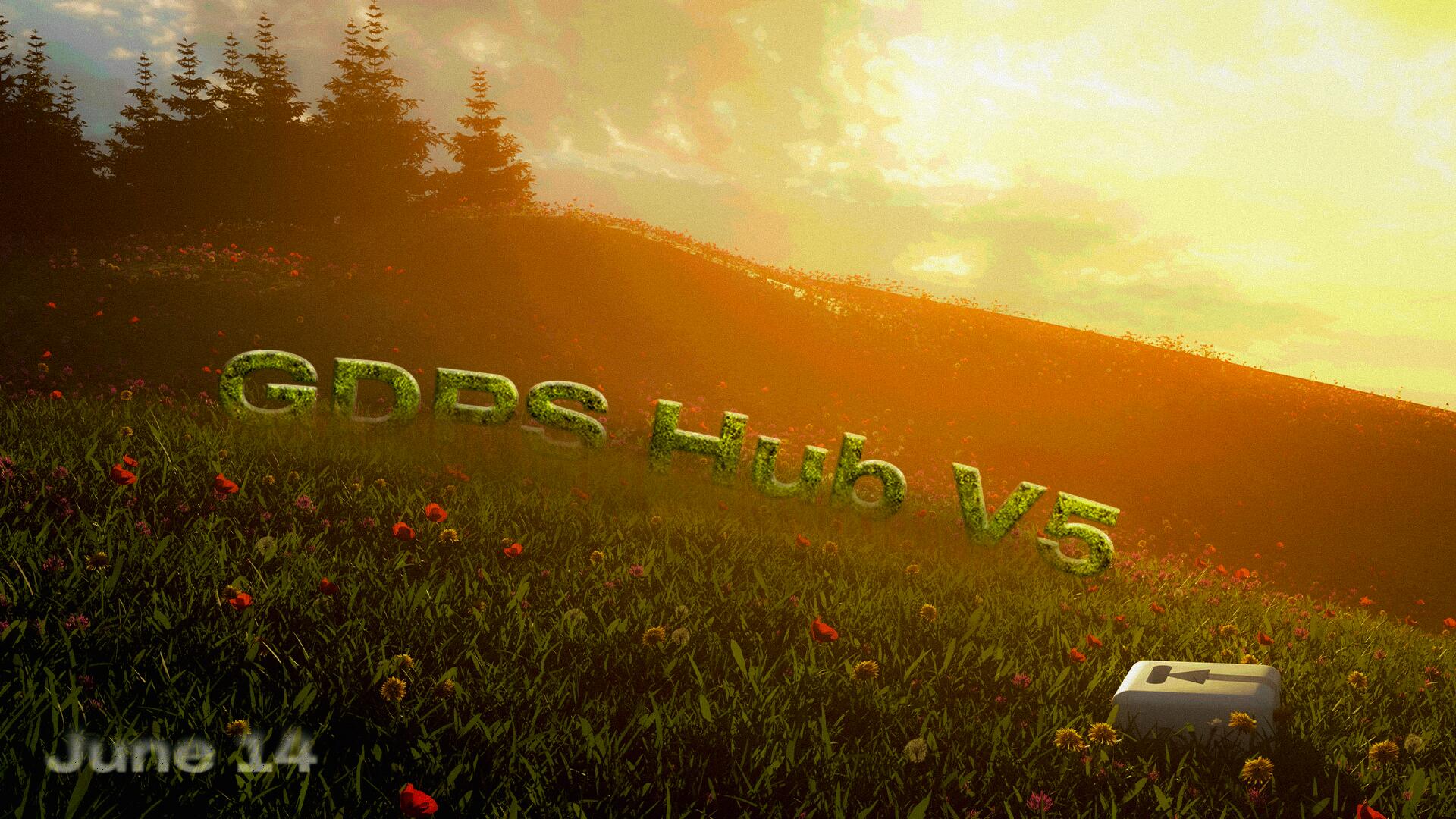 Discovery splash banner for GDPS Hub Discord server