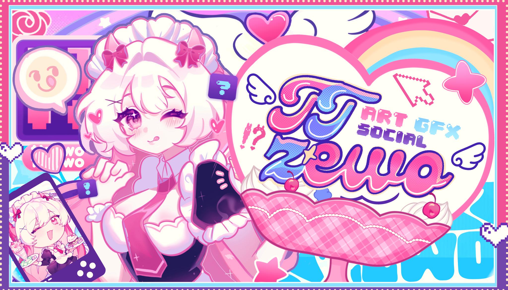 Discovery splash banner for 🎨 ttzewo's art café 🍧 ART ⋆ GFX ﹕ social ⋆ commissions ⋆ roblox ⋆ design ⋆ emotes ⋆ decor ⋆ help Discord server