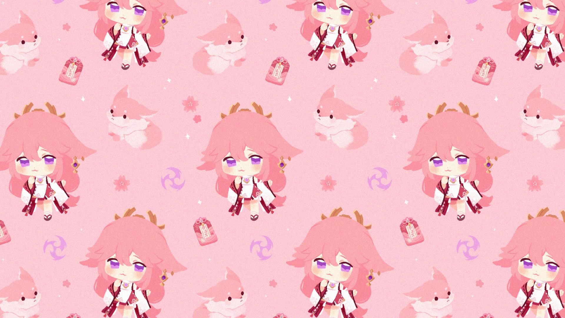 Discovery splash banner for Yae Mains ❀ Hoyoverse Discord server