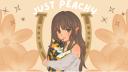 Discovery splash banner for Just Peachy's Hangout♡ Discord server