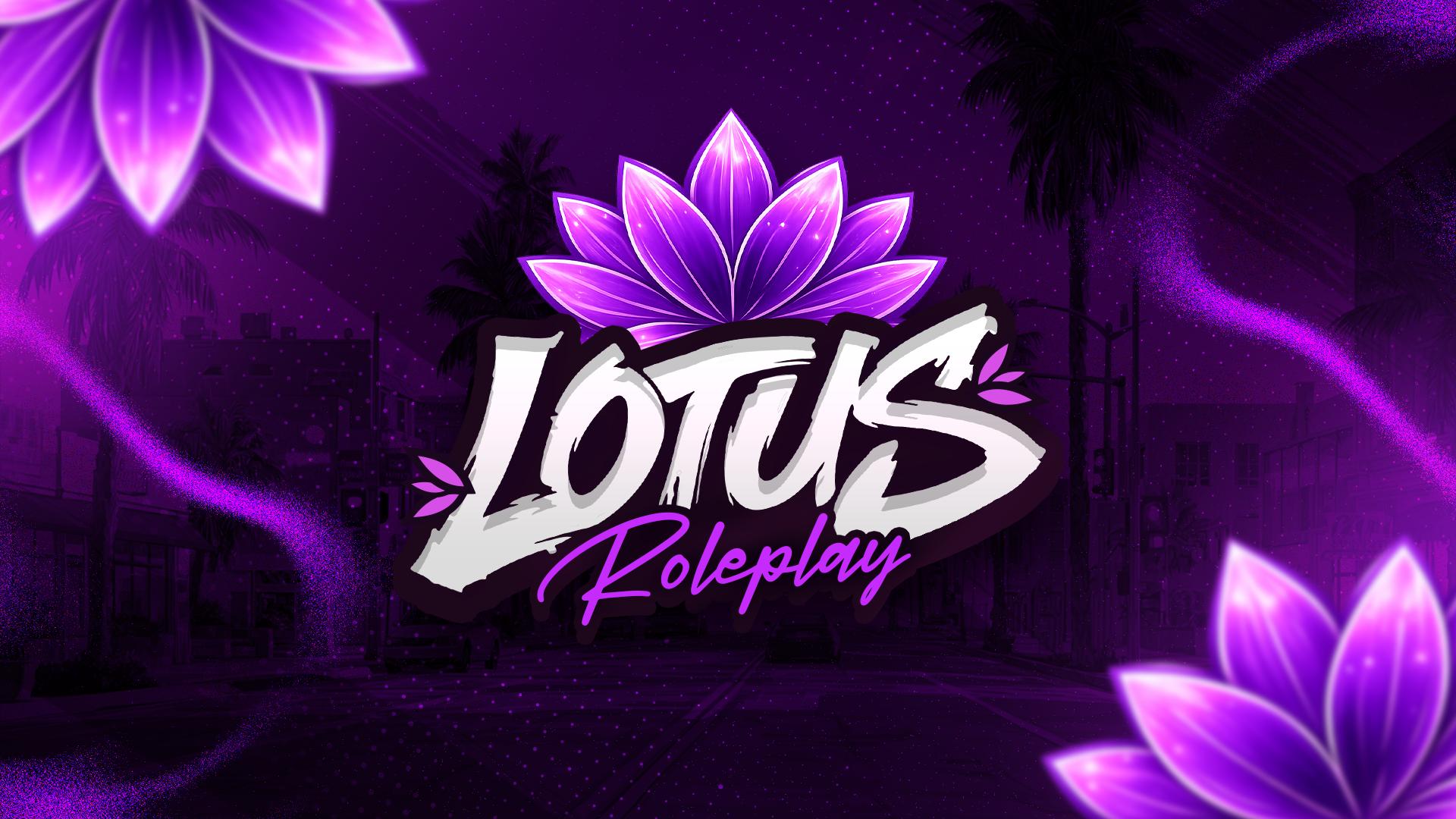 Discovery splash banner for LOTUS ROLEPLAY Discord server