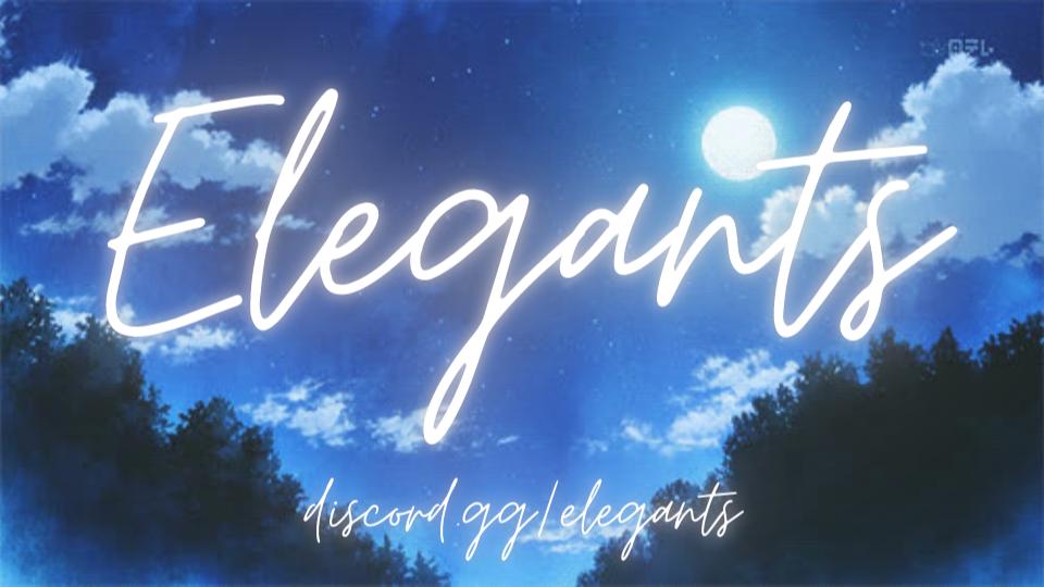 Discovery splash banner for The Elegants Discord server